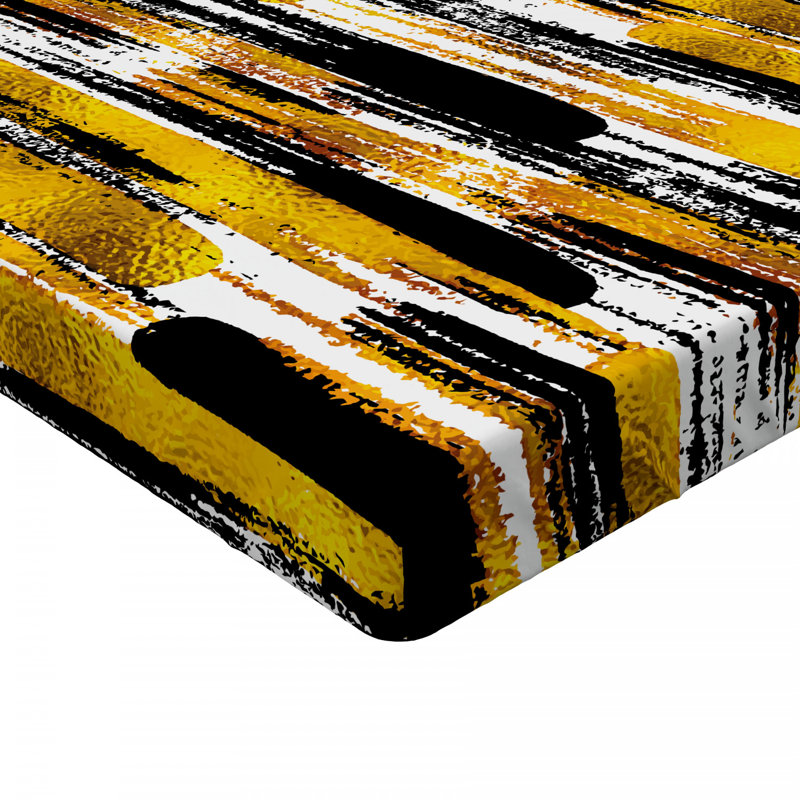 Microfiber Abstract Fitted Sheet, Full Fitted Sheet