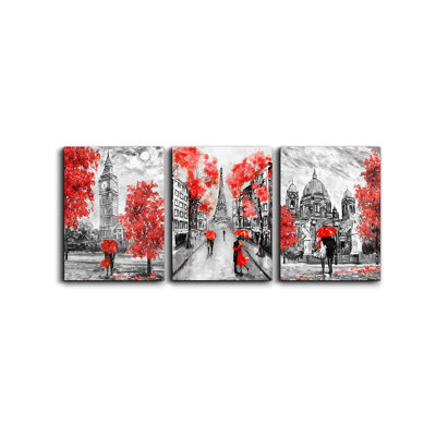 3 Piece Wrapped Canvas Wall Art