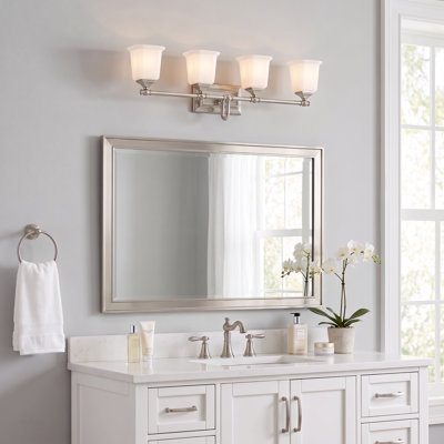 Nicholas 4-Light Brushed Nickel Vanity Light