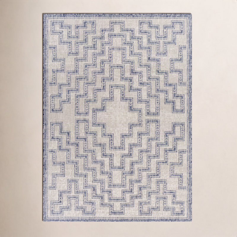Bronwyn Oriental Indoor / Outdoor Rug, Rectangle 9'2" x 12'