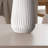 White Ceramic Textured Wavy Vase