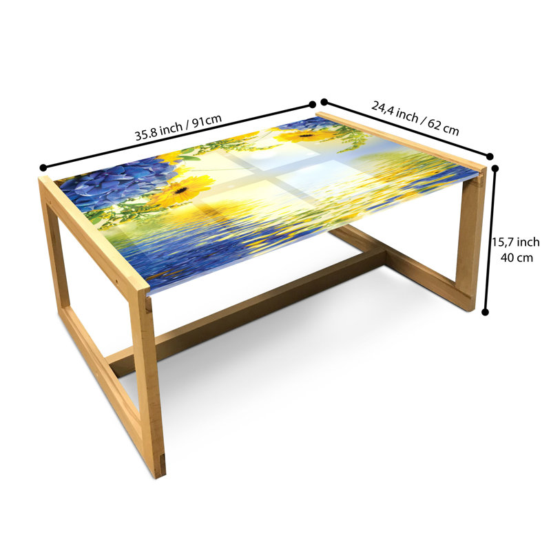 Jahquell Sled Coffee Table, 90cm H x 62cm W x 40cm D