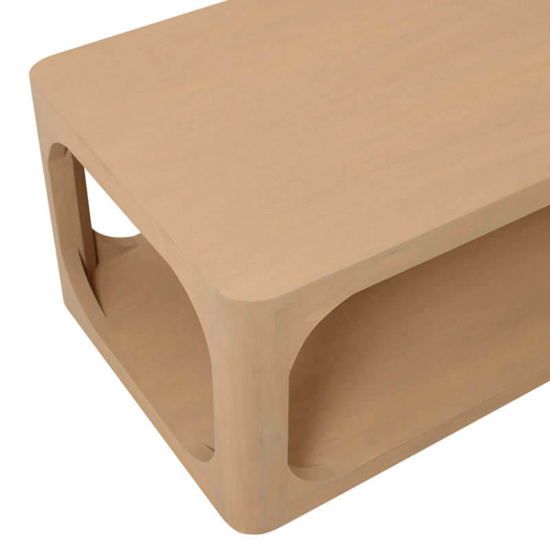 Table basse Sybil, H 16 po x l 42 po x P 22 po, Tanné