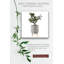 Porte-pot en céramique gris George Oliver pour plantes avec pieds en bois, à utiliser comme plante en pot avec support