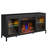 duraflame® Electric Fireplace TV Stand with Modern LED Lights and Storage, Black
