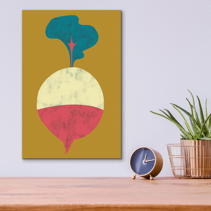 «Veggie Party 8» par Chariklia Zarris, art mural en verre acrylique épique 12 po x 16 po