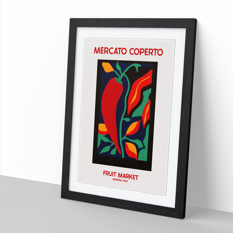 Mercato Coperto Fruit Market Exhibition 1 - Framed Print, 46cm H x 34cm W x 2cm D