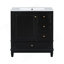 Meuble-lavabo de 30 pouces avec lavabo, porte à fermeture en douceur et beaucoup de rangement pour les salles de bain modernes-447431129