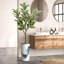 Arbre artificiel en fleur noire et blanche-104345537