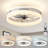 19.7" Low Profile White Dimmable LED Ceiling Fan Light with Remote Control for Dinning Room and Bedroom-1642999319