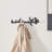Dark Brown Cast Iron Birds On Tree Branch Decorative Wall Sculpture Utility Hook Unit With 4 Hooks