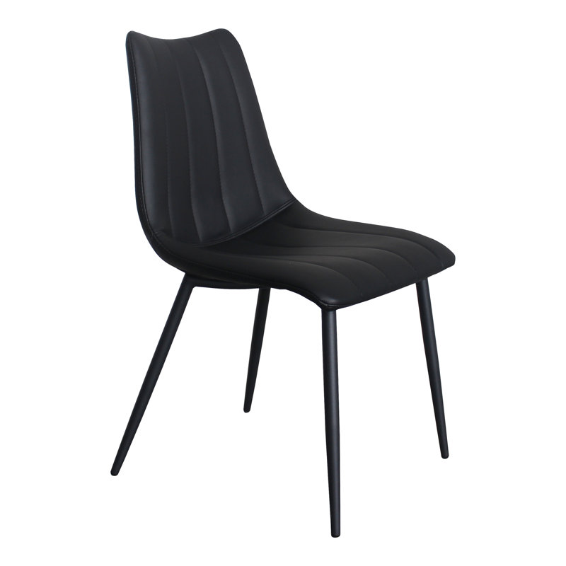 Finnigan Upholstered Dining Chair, Black