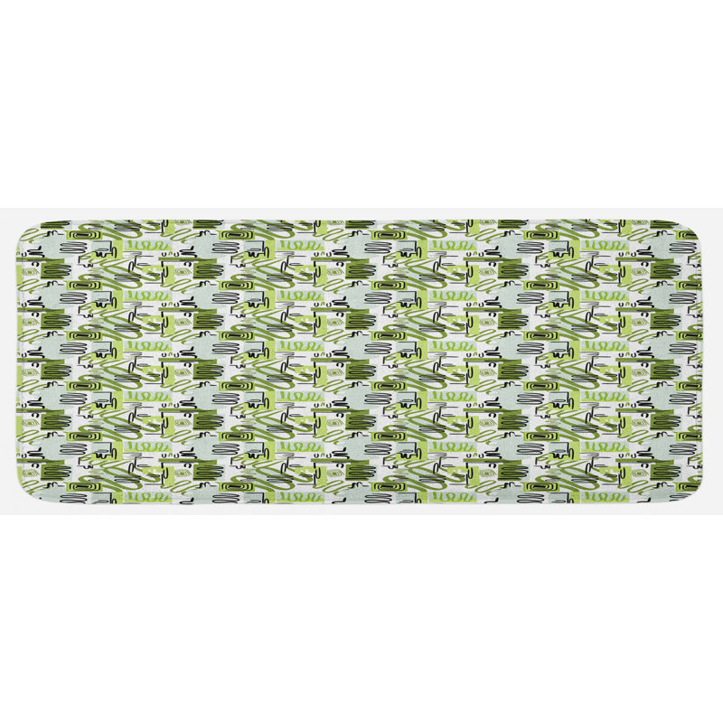 Modern & Contemporary Synthetic Kitchen Mat