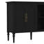 Buffet Gurbachan vintage 4 portes de 150 cm de large avec étagères ouvertes-104823391