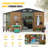 Outdoor Storage Shed With Lockable Doors And Windows
