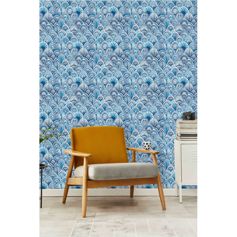 Panneau de papier peint Mardella, L 10,4 po x l 25 po, Vinyle