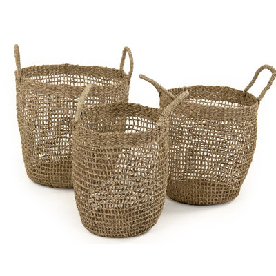 Panier en en rotin tissé