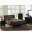 1pc Table de chevet noire Louis Philippe-1231551428