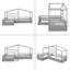 Lit plateforme simple avec trois tiroirs de rangement-591017758