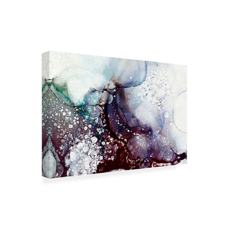 Goree Abstract Textured Cool Alcohol Ink,  30" H x 47" W x 2" D