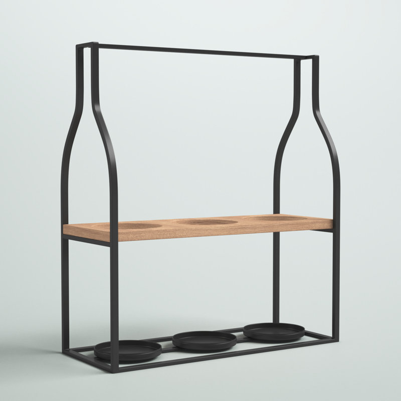 Ewald 3 Bottle Tabletop Wine Bottle Rack in