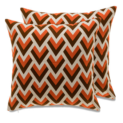 Los Angeles Chevron Cotton Blend Pillow Cover