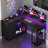 L-Shaped Computer Desk With 4 Drawers, Gaming Desk With Power Outlet And Monitor Stand, Corner Desk-2137615574
