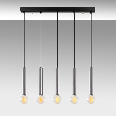Luminaire suspendu pour îlot de cuisine à 5 lumières Cassaday