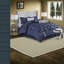 Ensemble de literie en polyester 7 pièces Elegant Navy