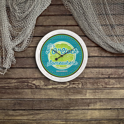 Margaritaville 5 O'clock Somewhere 15.75" Wall Clock