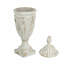 Vase piédestal avec couvercle - 8,5 x 8,5 x 17 po