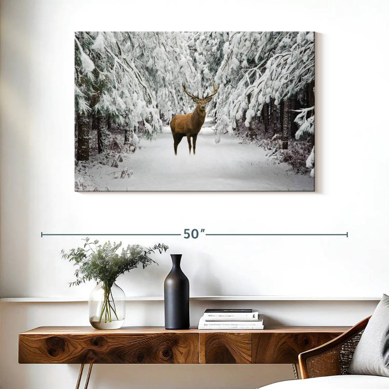 Cerf rouge Brampt, H 26 po x l 39 po