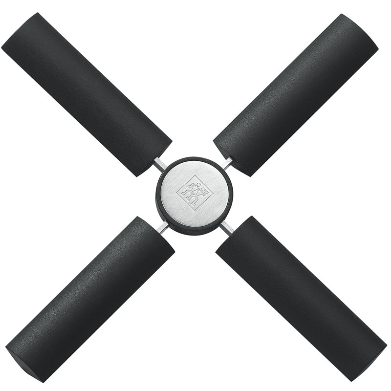 ZWILLING TWIN Specials Folding Trivet, Silver-Black Silicone W/ Storage Tin