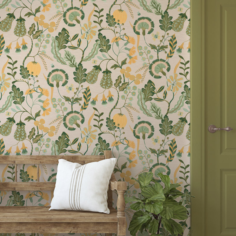 Superfresco Easy Prarie Spring Wallpaper, Green