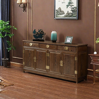 Buffet multifonctionnel en bois massif