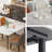 Annagh Stone Top Metal Base Dining Table-268855625-268854963