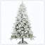 Arbre enneigé artificiel à flocons de neige avec embouts réalistes blancs non éclairés