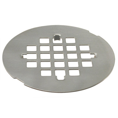 4-1/4" OD Casper Style Brass Snap-In Shower Strainer Drain Cover