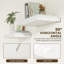 Ensemble de 2 grandes tablettes en bois pour les livres, le salon, la salle de bain, la salle de lavage, la chambre à coucher, la cuisine et le bureau personnel