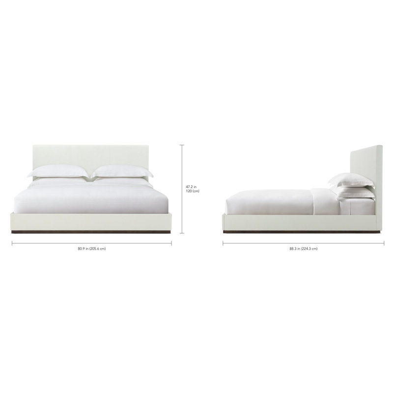 Madrid/WRC Leather Bed, White