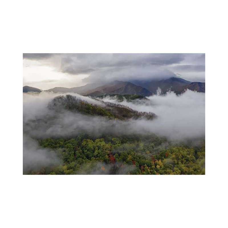 The Smoky Mountains In The Fall by Jonathan Ross Photography - Wrapped Canvas Print, 20.32 cm H x 30.48 cm W