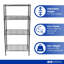Harbour Housewares 6 Tier Adjustable Wire Shelving Units - Set of 2