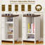 88 cm W 3 -Drawer Mobile Solid Wood Filing Cabinet