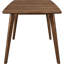 Table rectangulaire en noyer naturel pour une salle à manger moderne de style Mid-Century