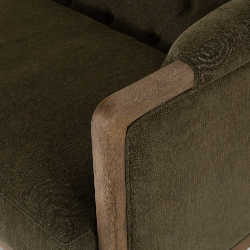 Colten Rolled Arm Sofa, 29.75" H x 91" W x 36" D, Sutton Olive