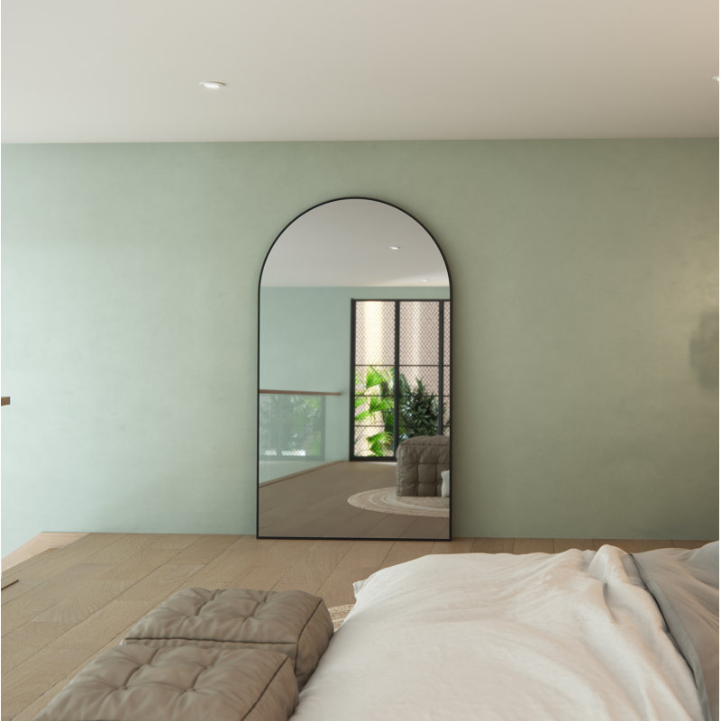 Kira Metal Mirror, 83" x 48", Black