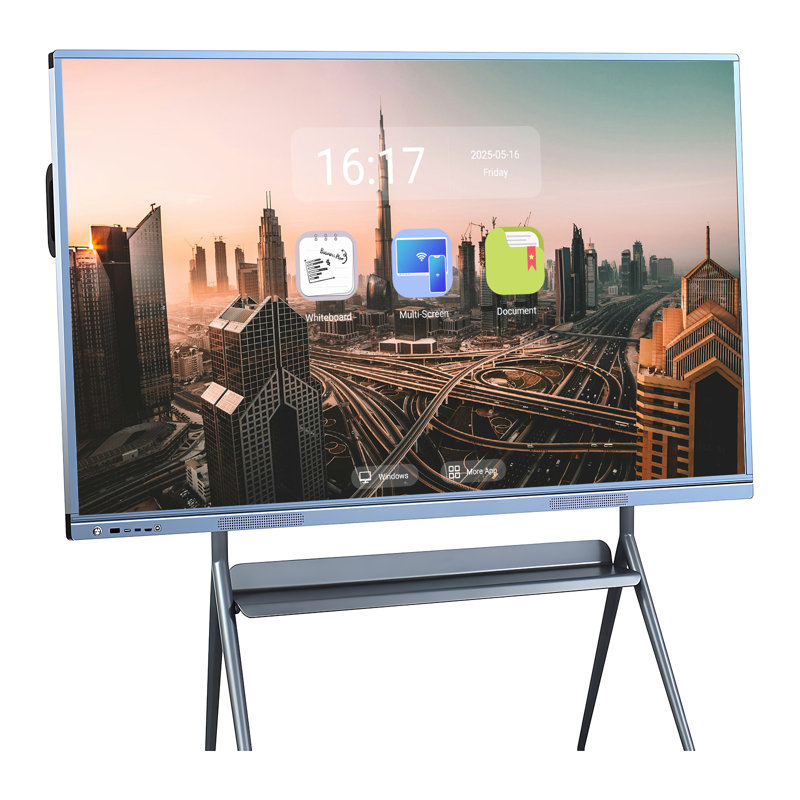 JYXCN Smart Board 86" Interactive Pro Dual System+Reverse Control for University Labs, Classroom and Office