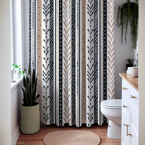 Hartste Striped Shower Curtain