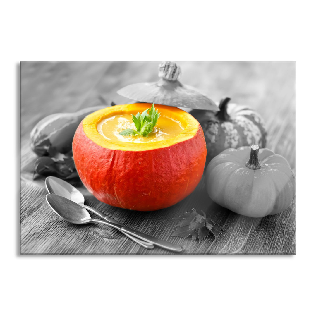 Glasbild Tasty Pumpkin Soup