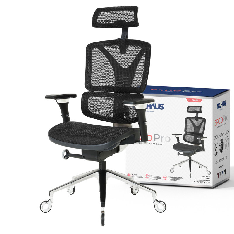 ErgoPro Ergonomic Office Chair, Black